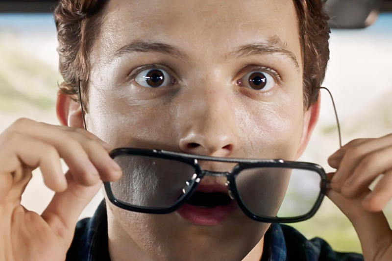 Tom Holland: A Pair of Glasses From “Spiderman” | Alamy Stock Photo by Sony Pictures/LANDMARK MEDIA/pictures@lmkmedia.com