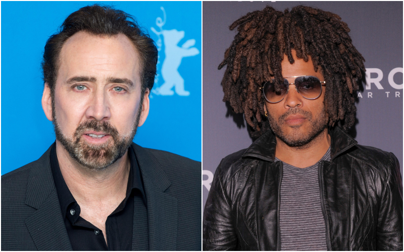 Nicholas Cage & Lenny Kravitz | Alamy Stock Photo by Gonçalo Silva & Shutterstock