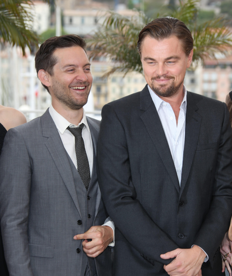 Leonardo Dicaprio & Tobey Maguire | Alamy Stock Photo by Hubert Boesl/DPA