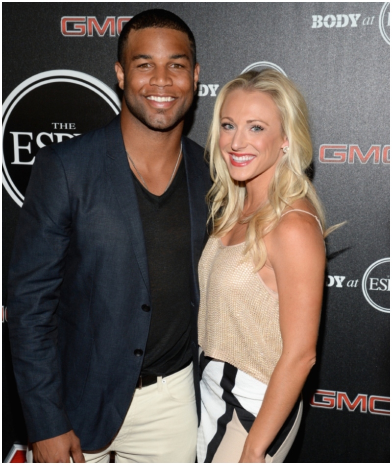 Elise Tate & Golden Tate | Getty Images Photo by Michael Kovac