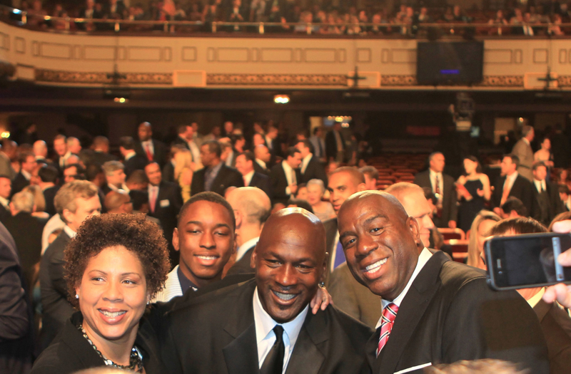 He Looked Up to Magic Johnson | Getty Images Photo by Jim Rogash