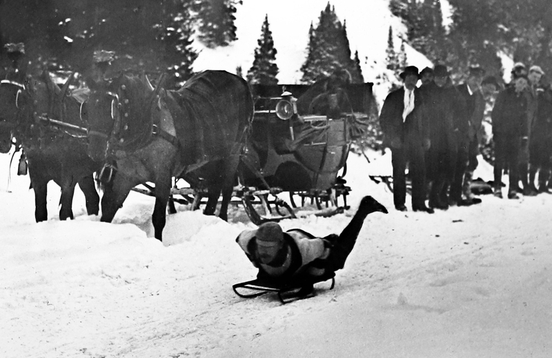 Old-School Sleighing | Alamy Stock Photo