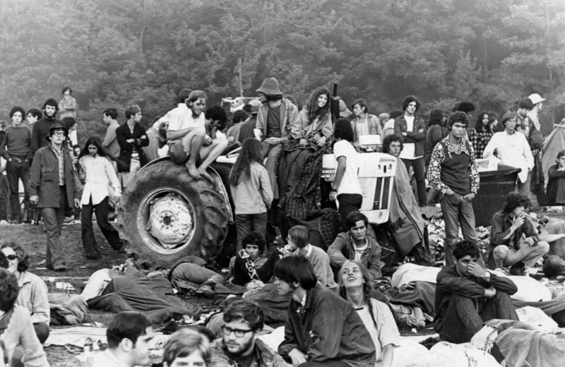 Even Tractors Served as Resting Spots | Getty Images Photo by Daniel Wolf/The Boston Globe