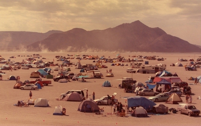 Camping at Burning Man | Getty Images Photo by MediaNews Group/Tri-Valley Times